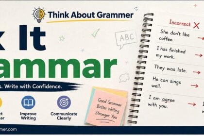 Fix it grammar