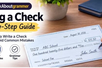 Writing a Check
