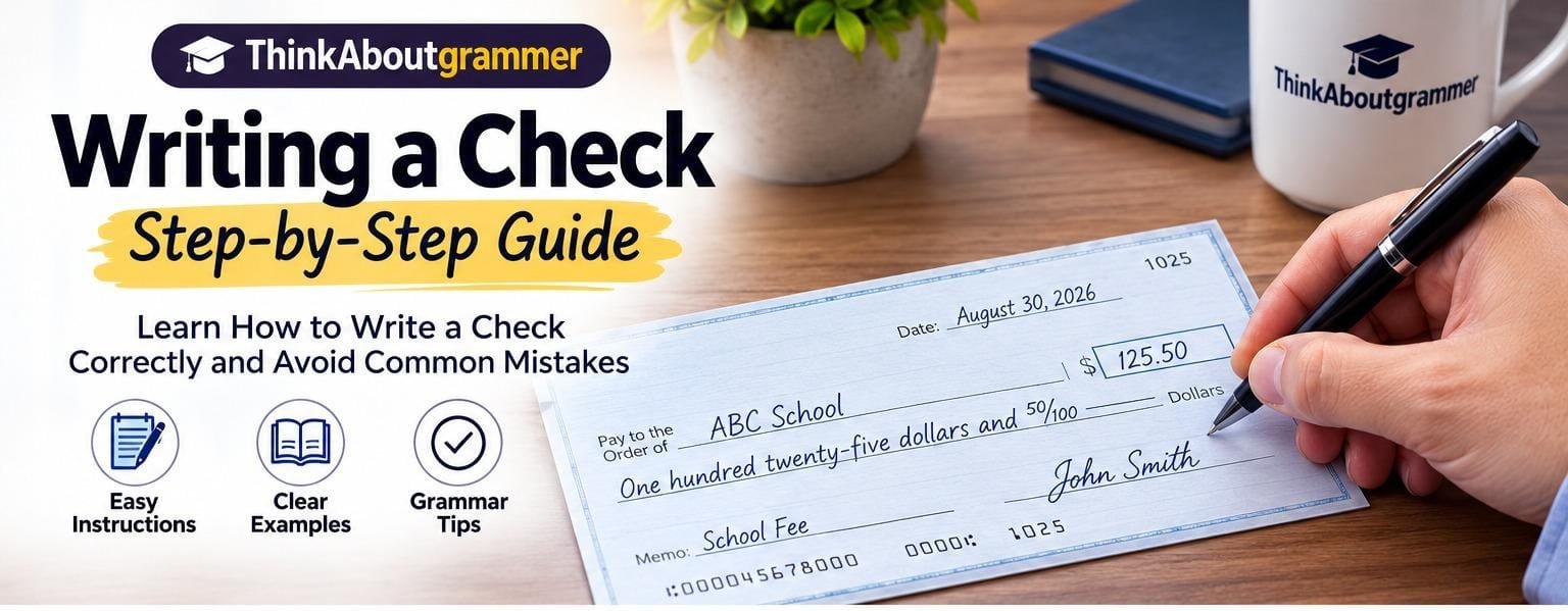 Writing a Check